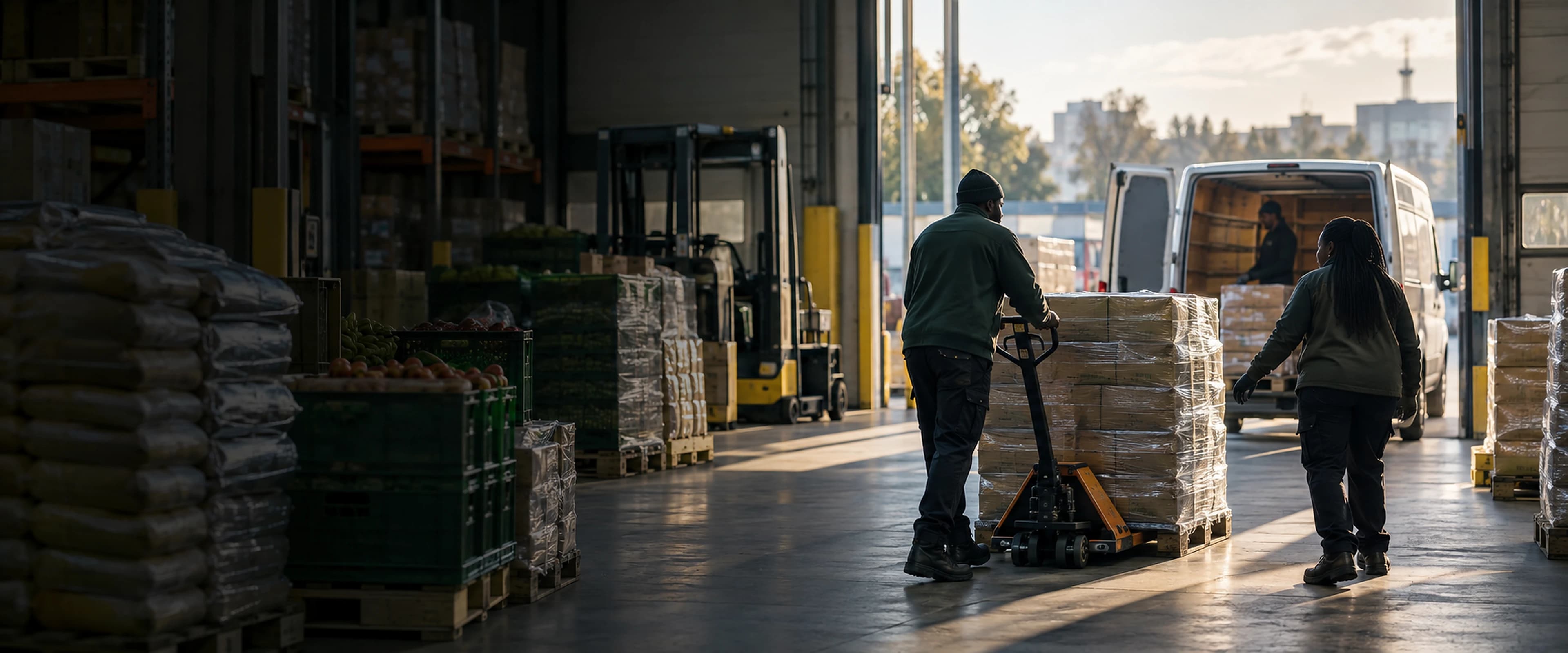 African grocery products prepared for wholesale distribution